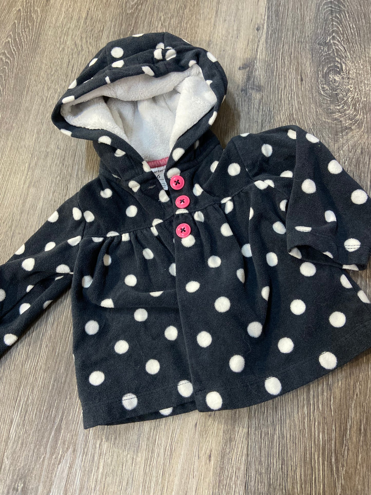 6 M “Carter’s” Fleece Hoodie *LIKE NEW*