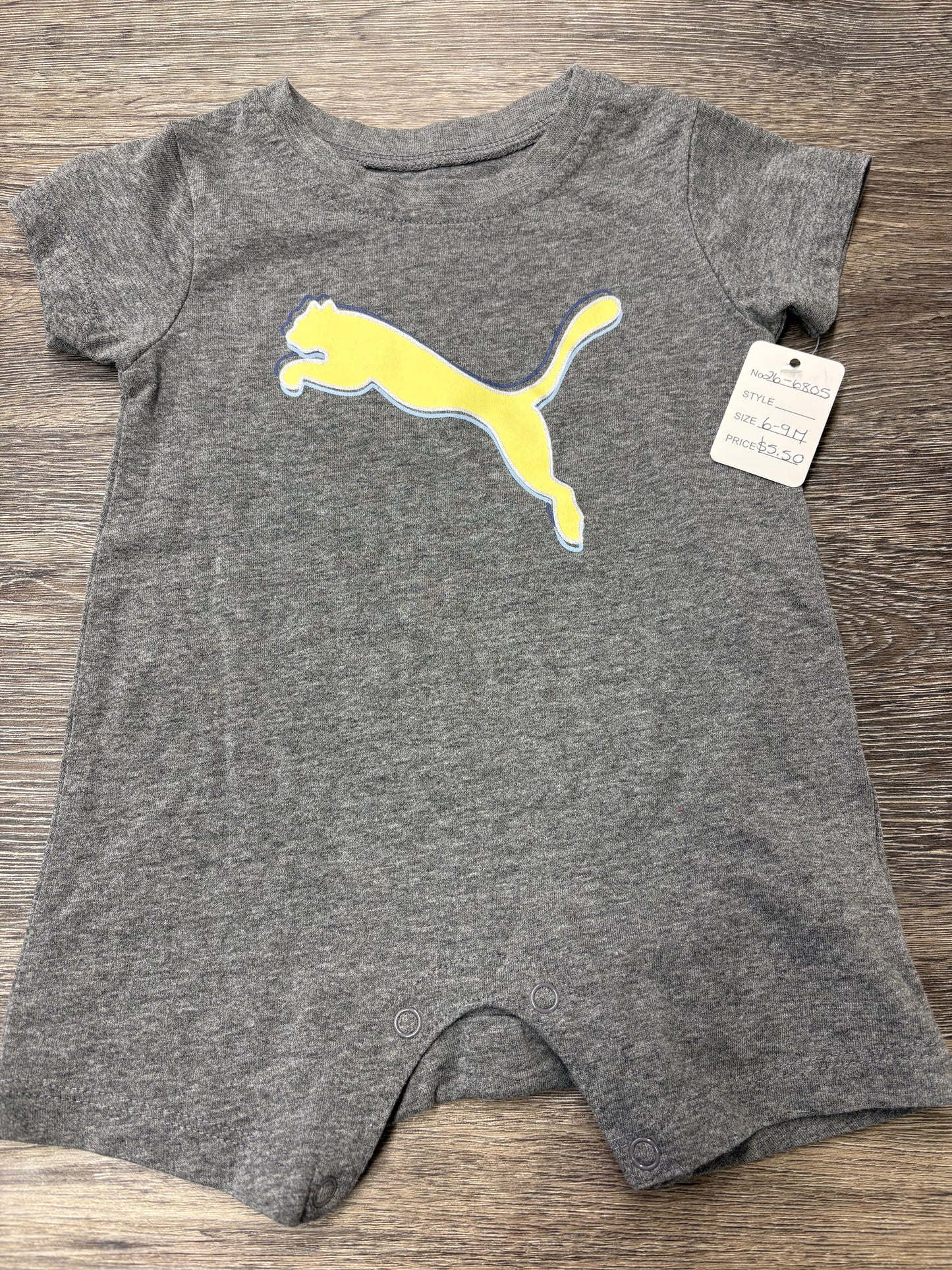 6-9 M “Puma” Romper *LIKE NEW*