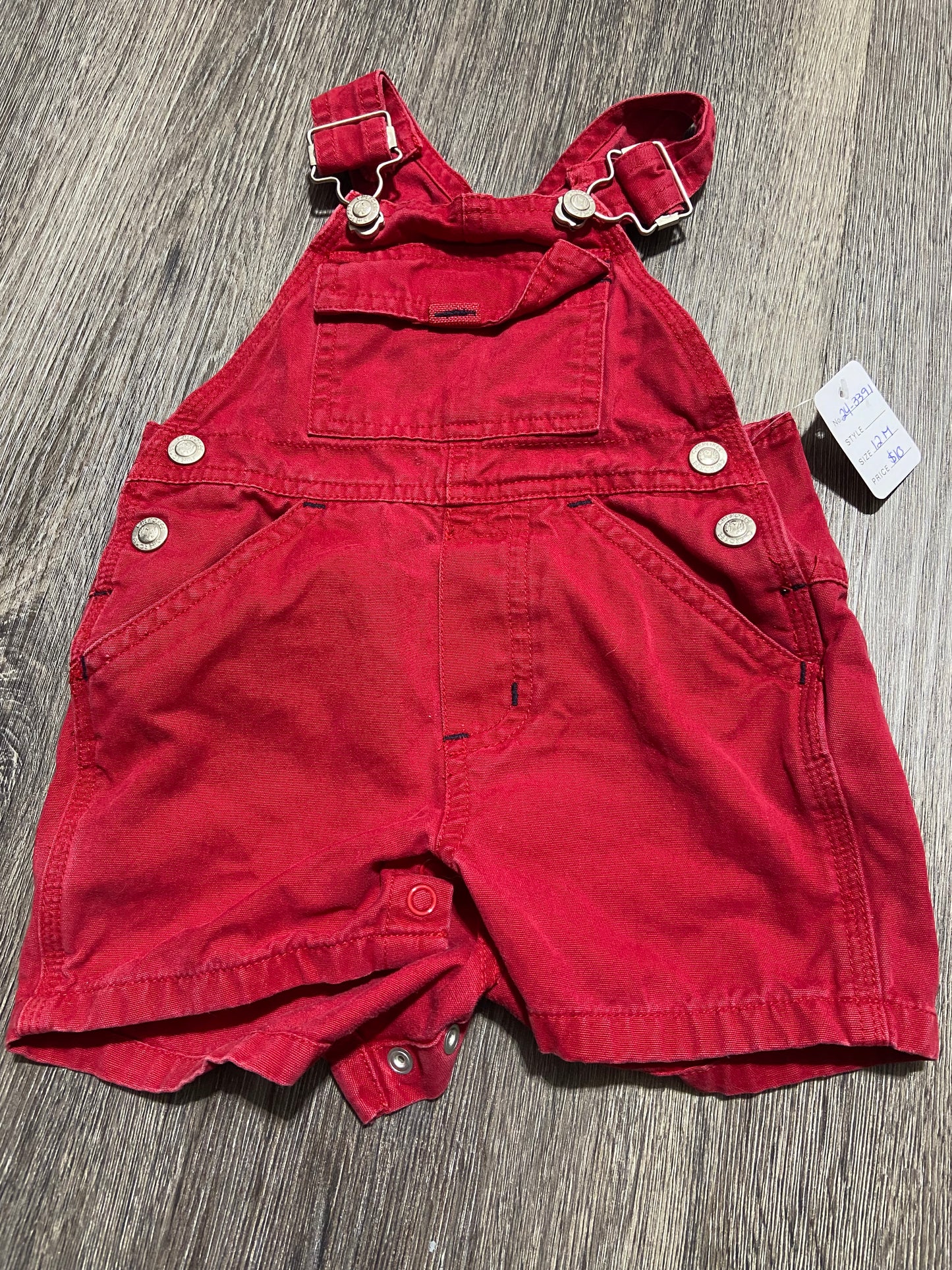 12 M “Cherokee” Denim Shortalls