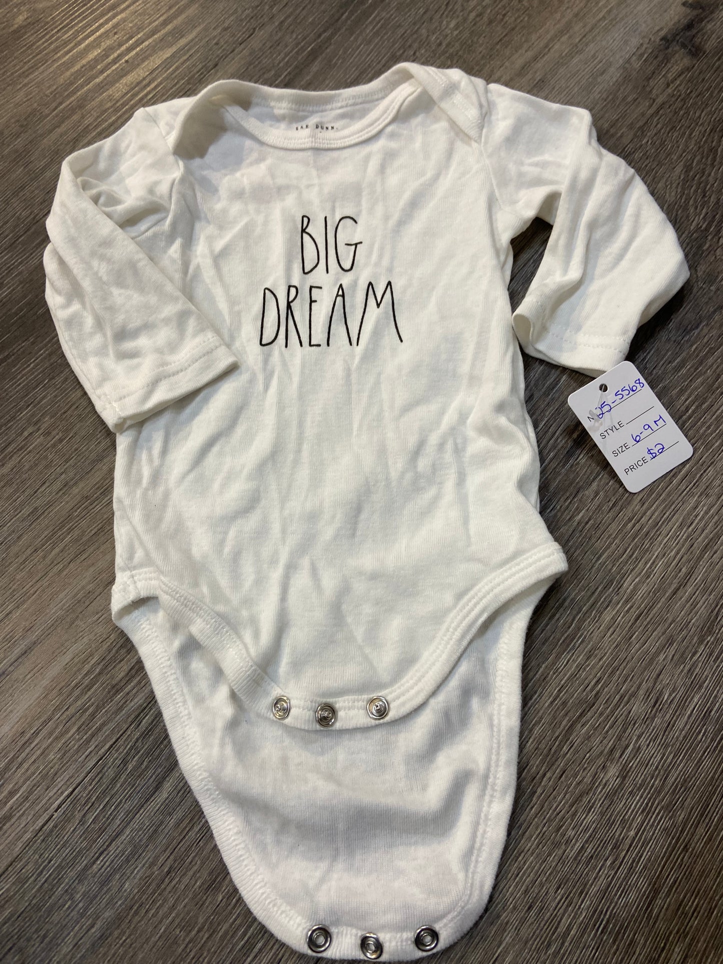6-9 M “Rae Dunn” Onesie