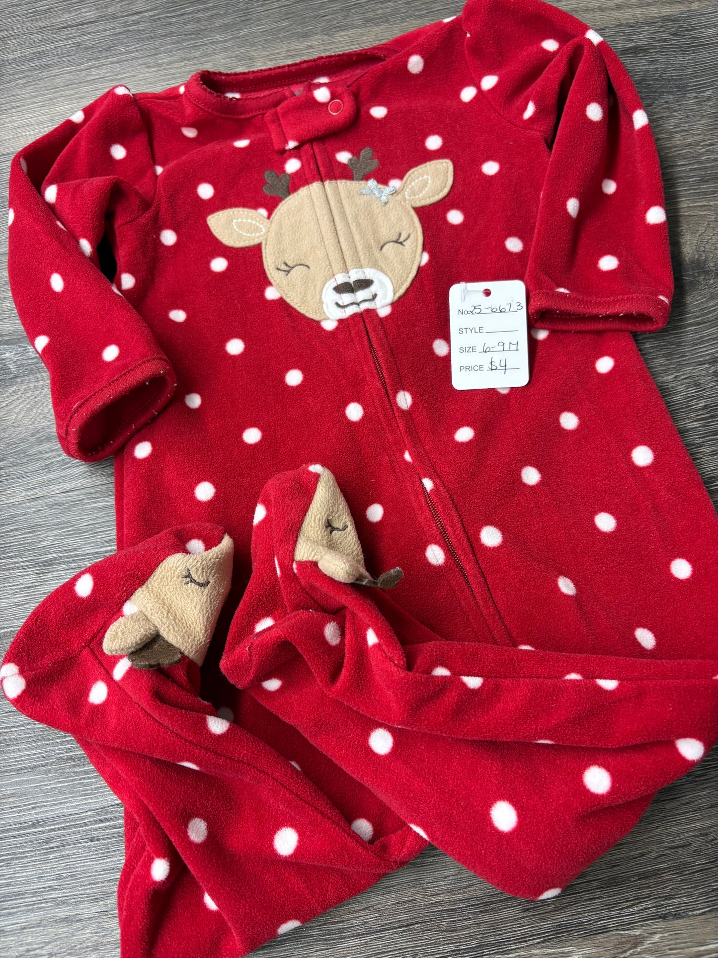 6-9 M “Child of Mine” Fleece Sleeper