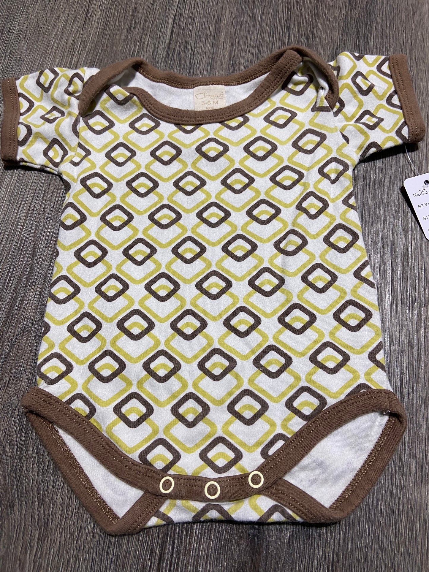 3-6 M Organic Cotton Onesie