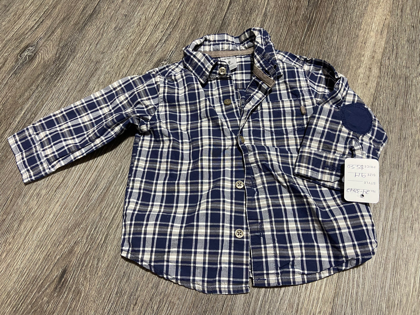 9 M “Carter’s” Button Down Shirt