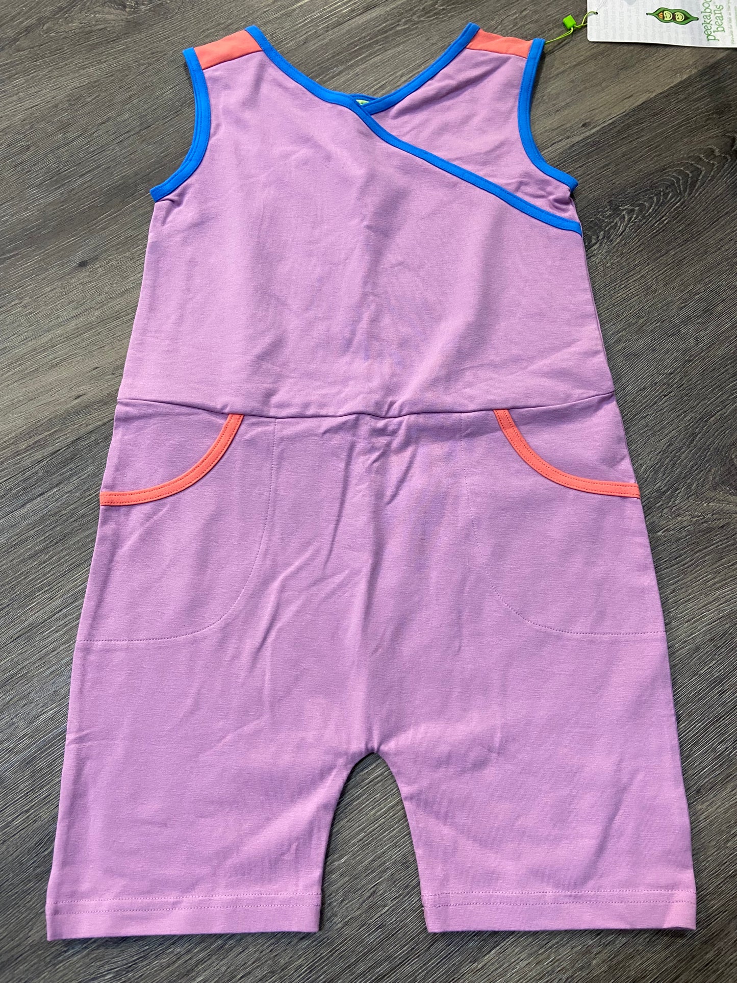 7 “Peekaboo Beans” Romper *NWT*