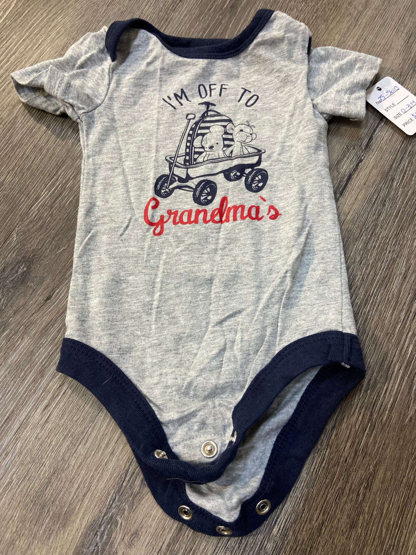 0-3 M “George” Onesie