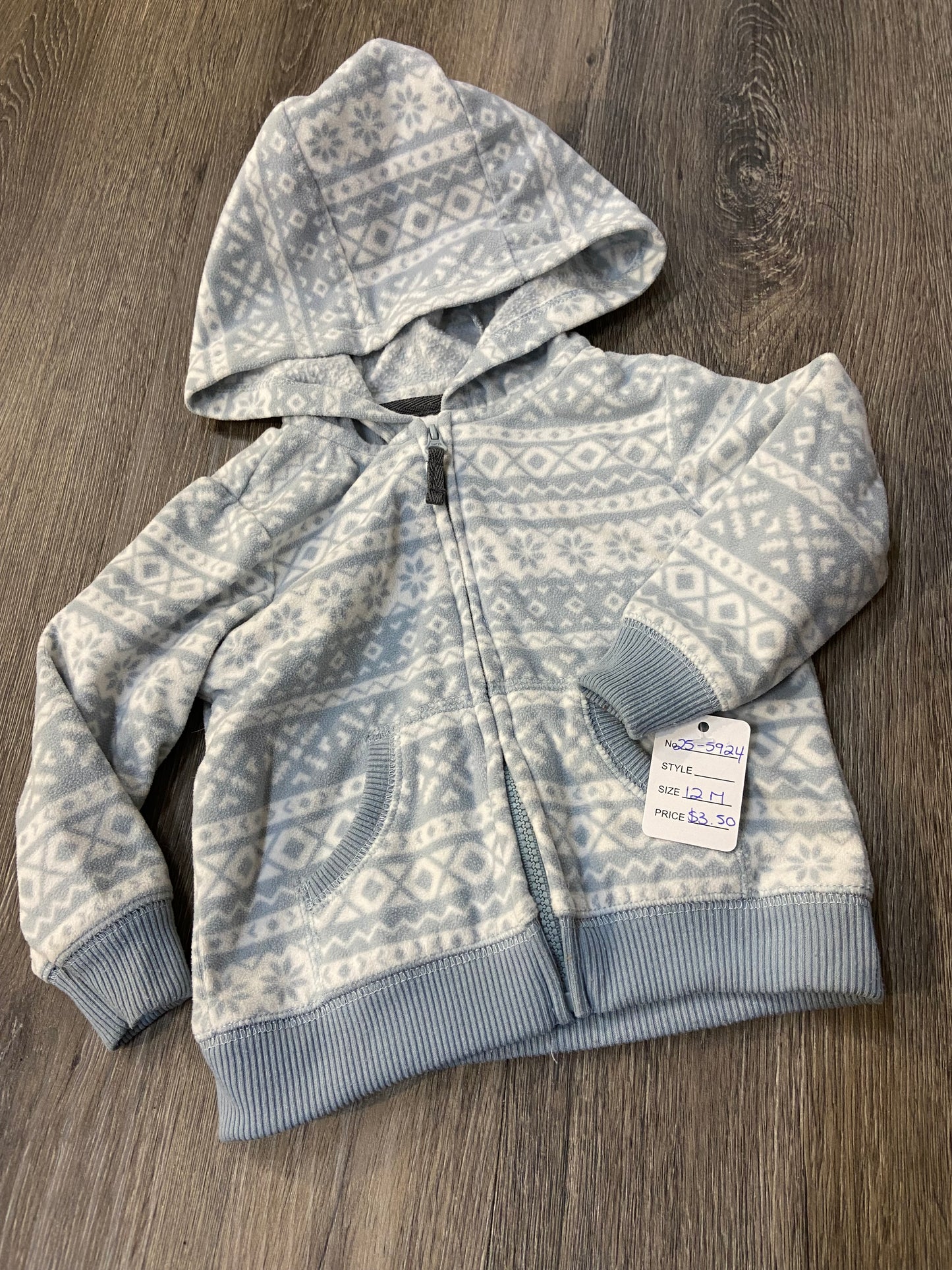 12 M “Carter’s” Fleece Hoodie