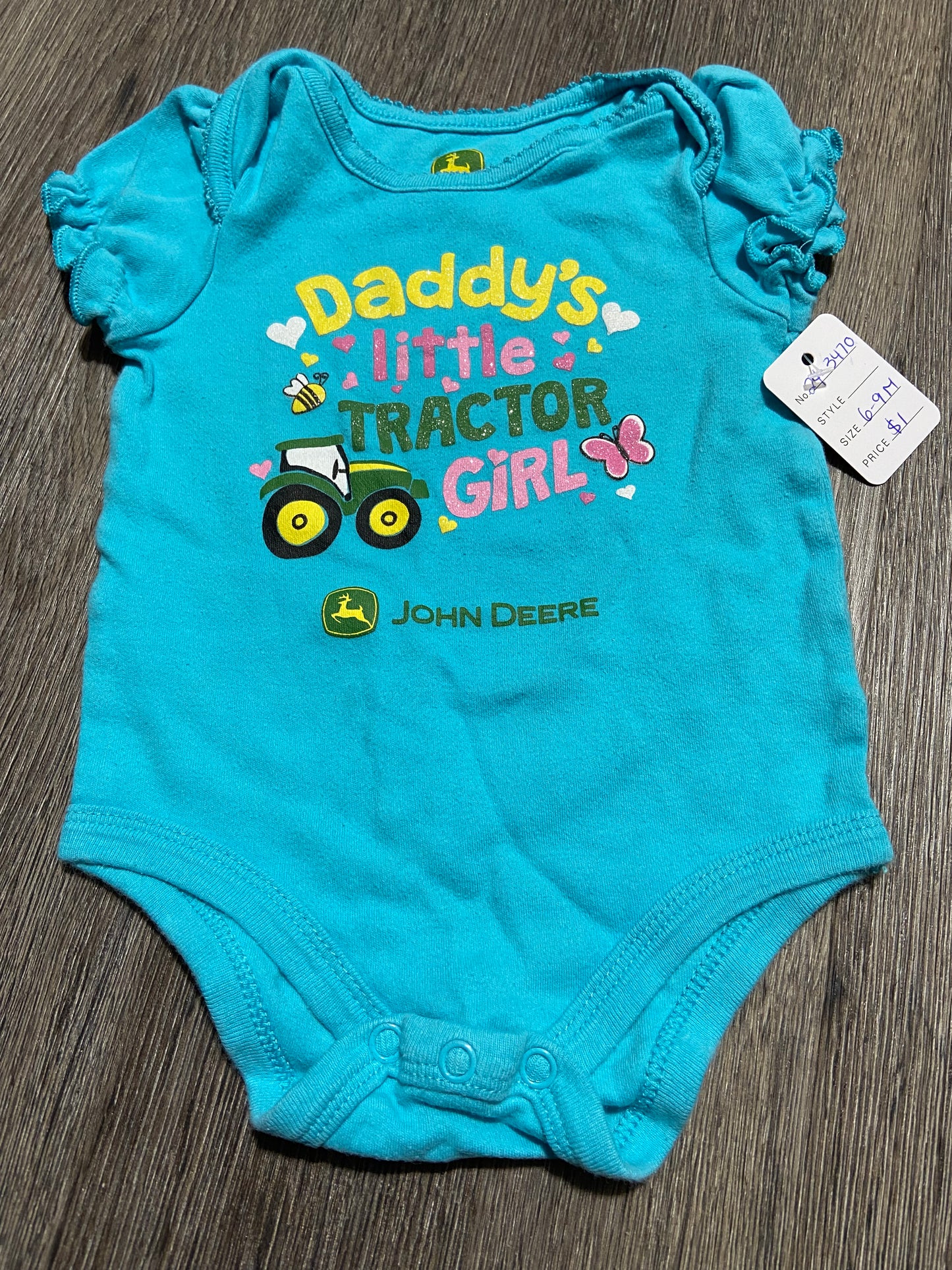 3-6 M “John Deere” Onesie