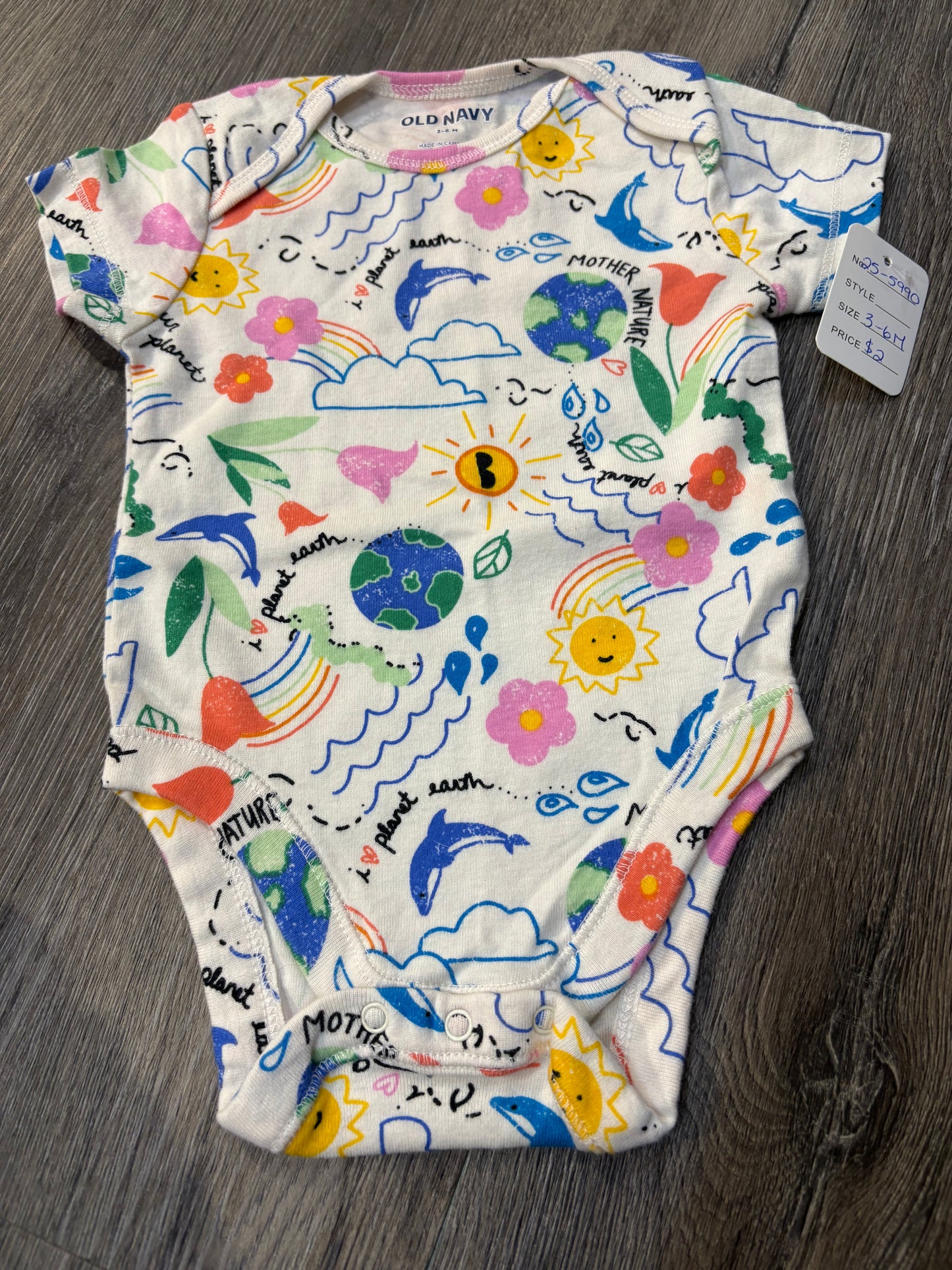3-6 M “Old Navy” Onesie