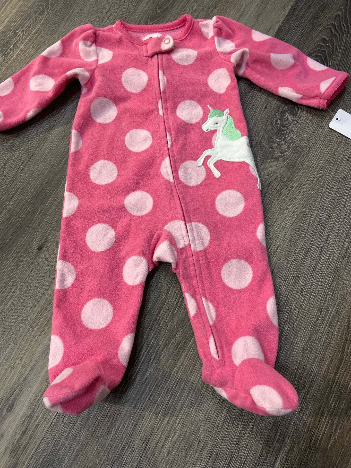 3-6 M “Simple Joys” Fleece Sleeper