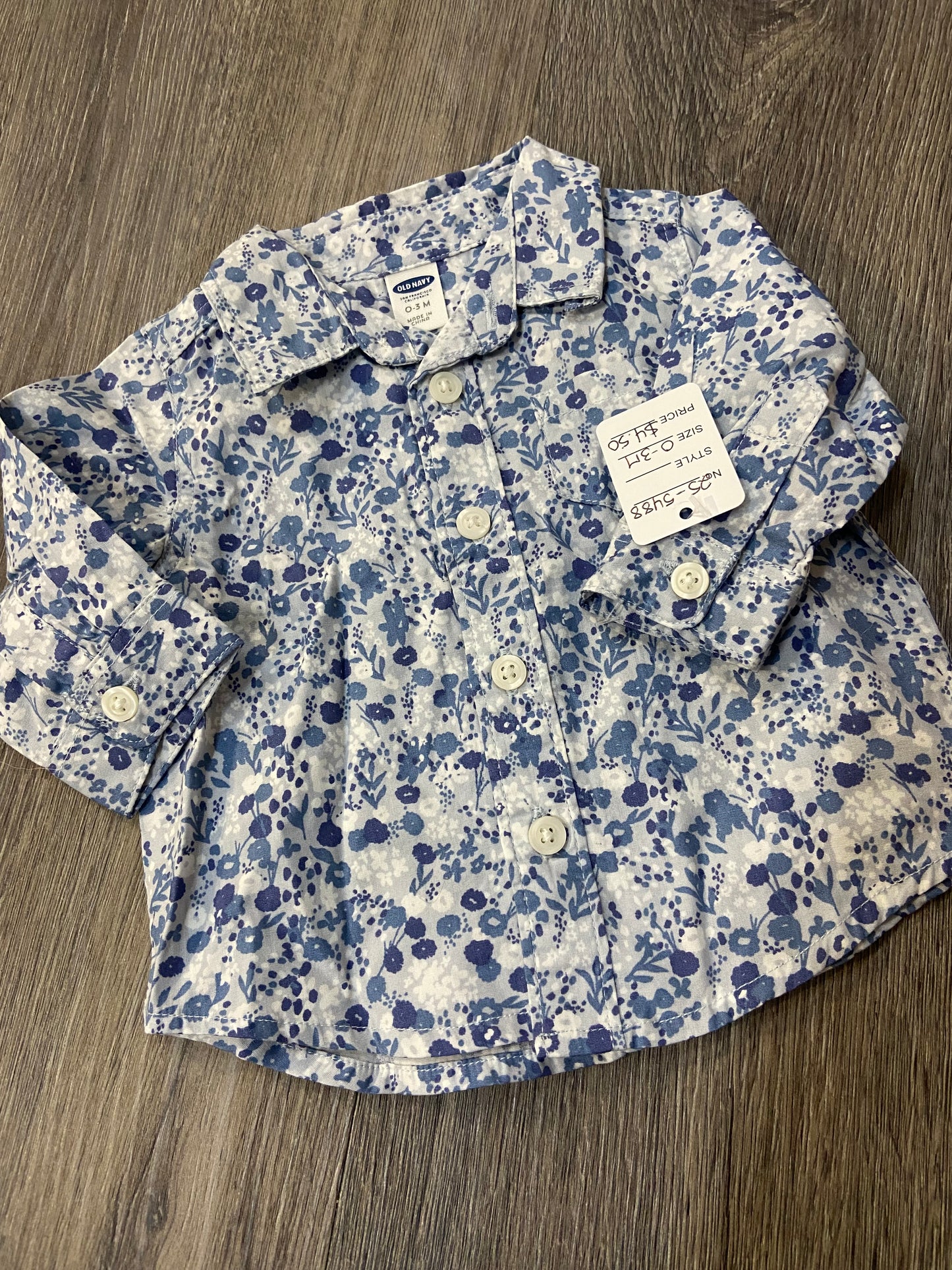 0-3 M “Old Navy” Top
