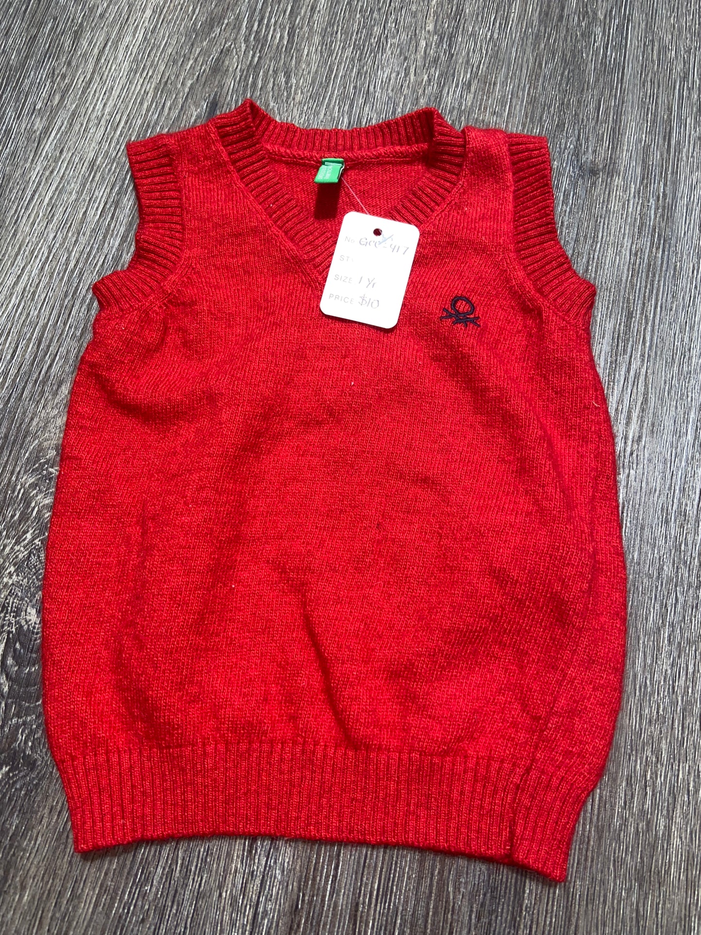 1 Yr “United Colors Of Benetton” Knit Vest