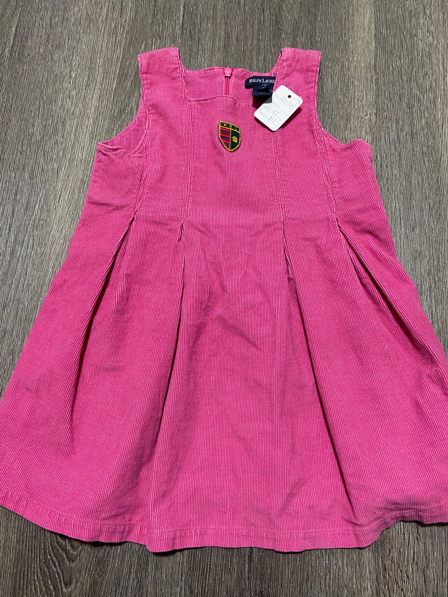 4T “Ralph Lauren” Corduroy Dress