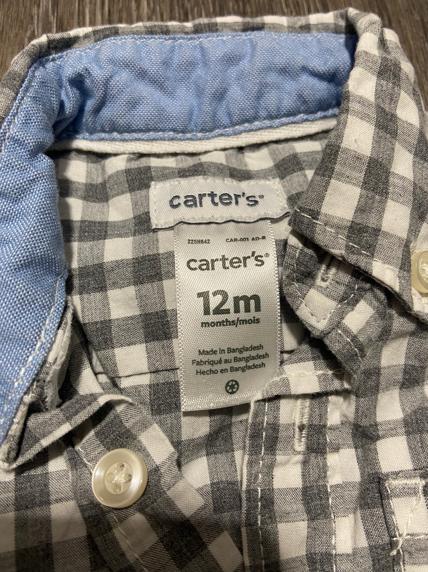 12 M "Carter's" Onesie