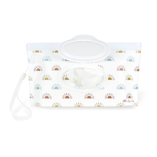 Take and Travel Pouch Reusable Wipes Case- Sun
