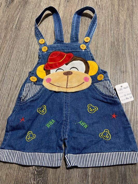 18-24 M Denim Shortalls