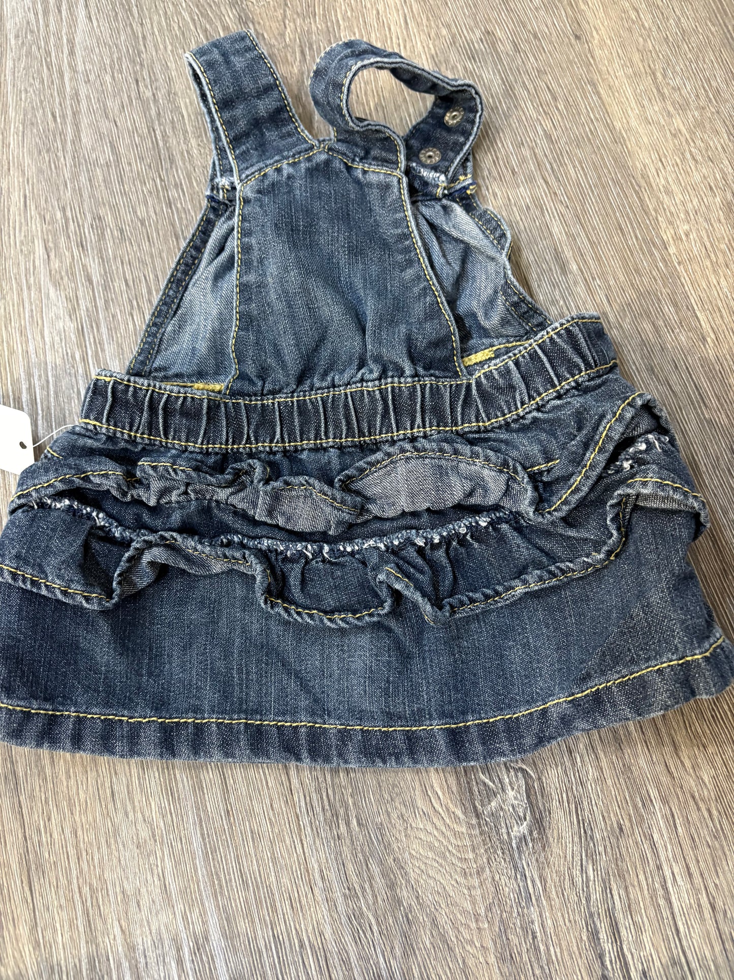 3-6 M “Old Navy” Denim Overalls Skirt