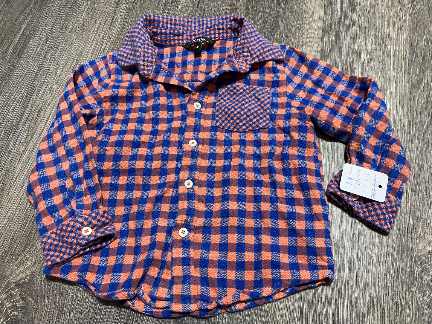 4T “George” Button Down Shirt