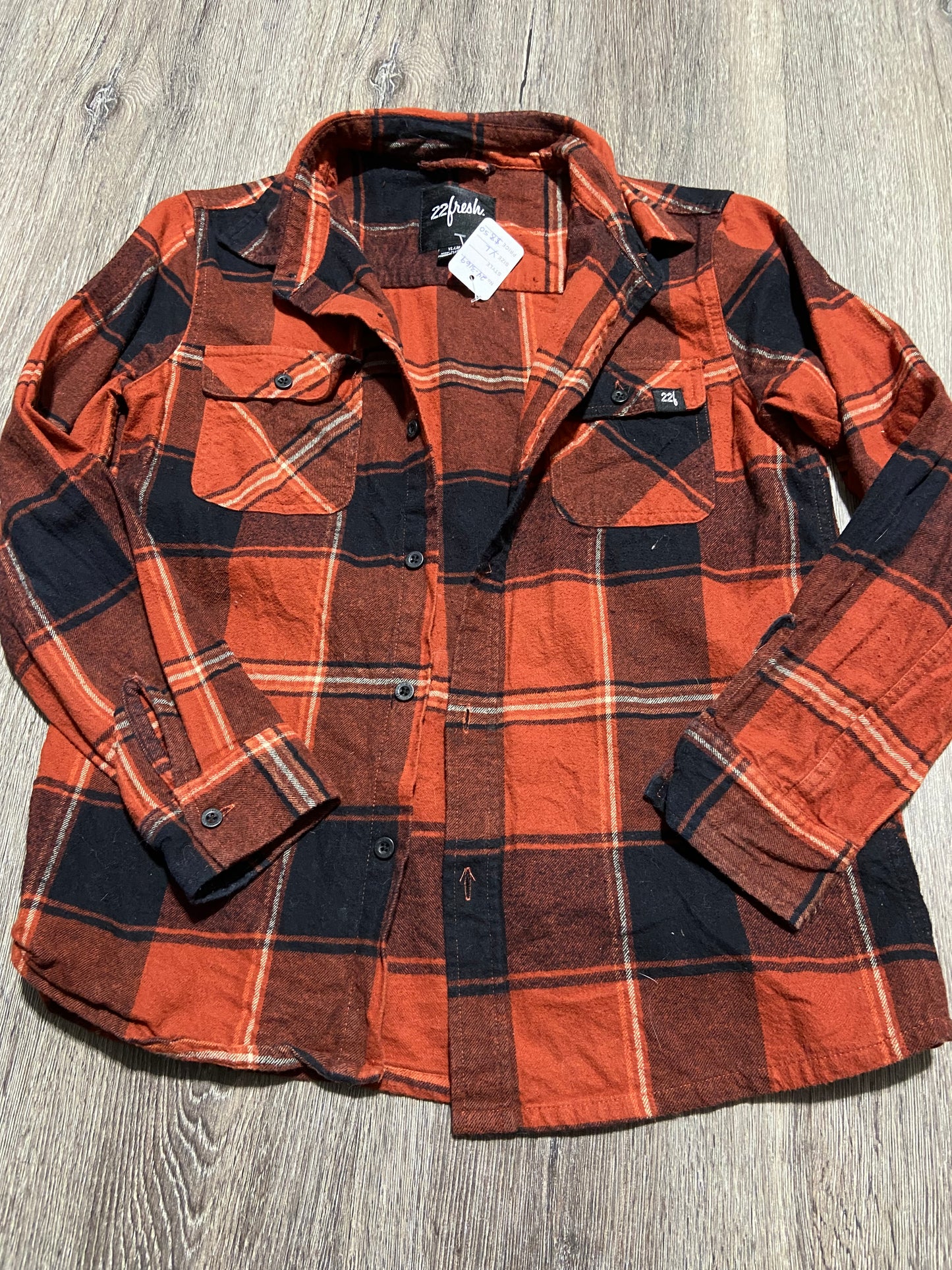 Y L “22 Fresh” Flannel Button Down