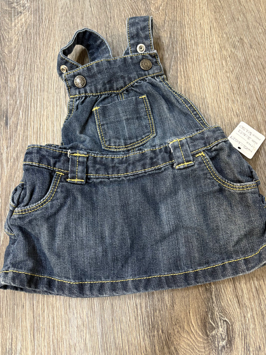 3-6 M “Old Navy” Denim Overalls Skirt