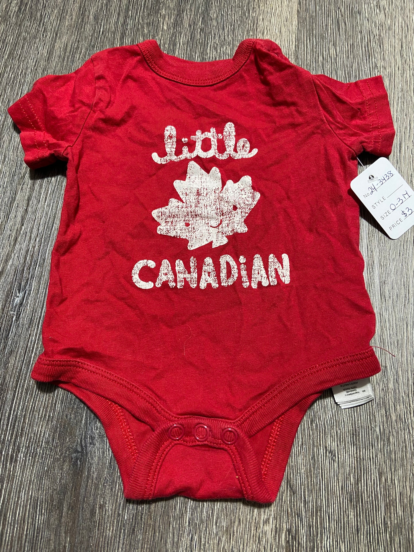 0-3 M “Joe Fresh” Onesie