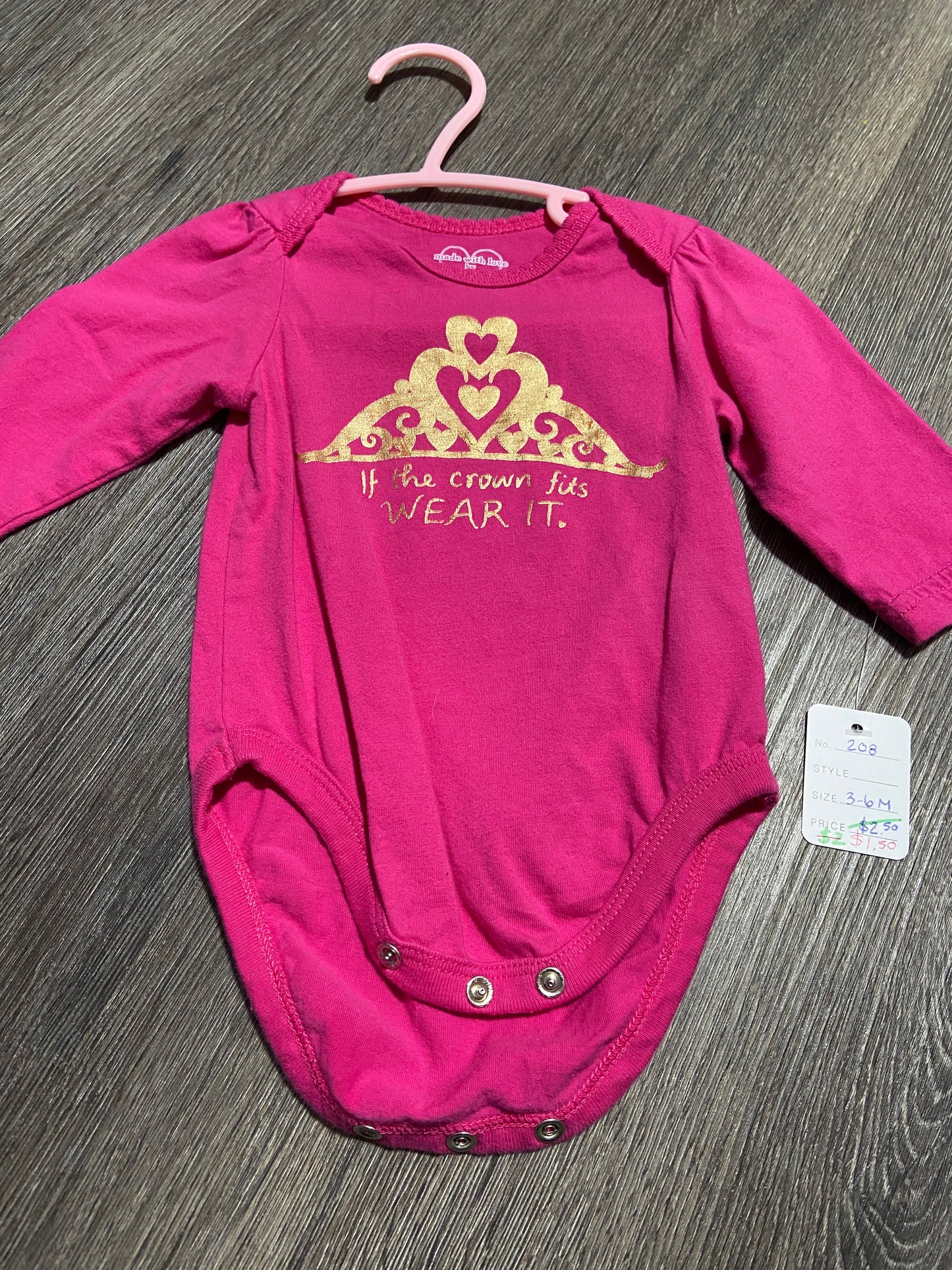 3-6 M “Children’s Place” Onesie