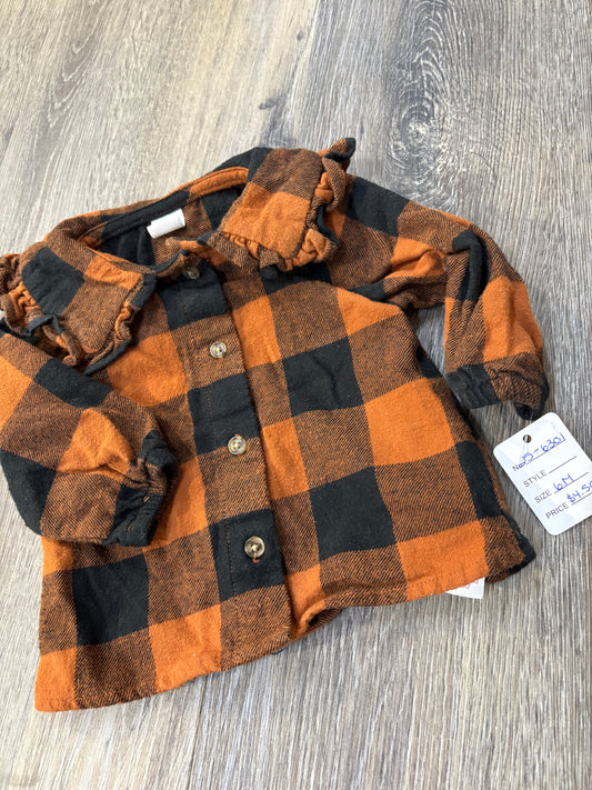 6 M “pl baby” Flannel Button Down