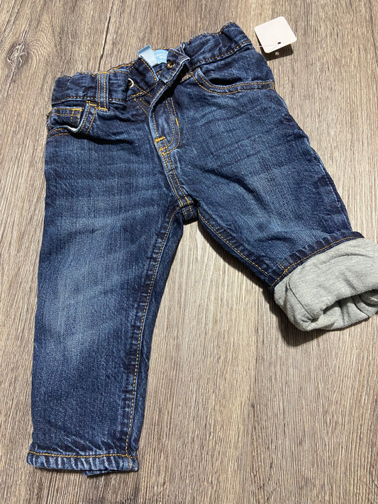 12-18 M “Baby Gap” Lined Jeans *LIKE NEW*