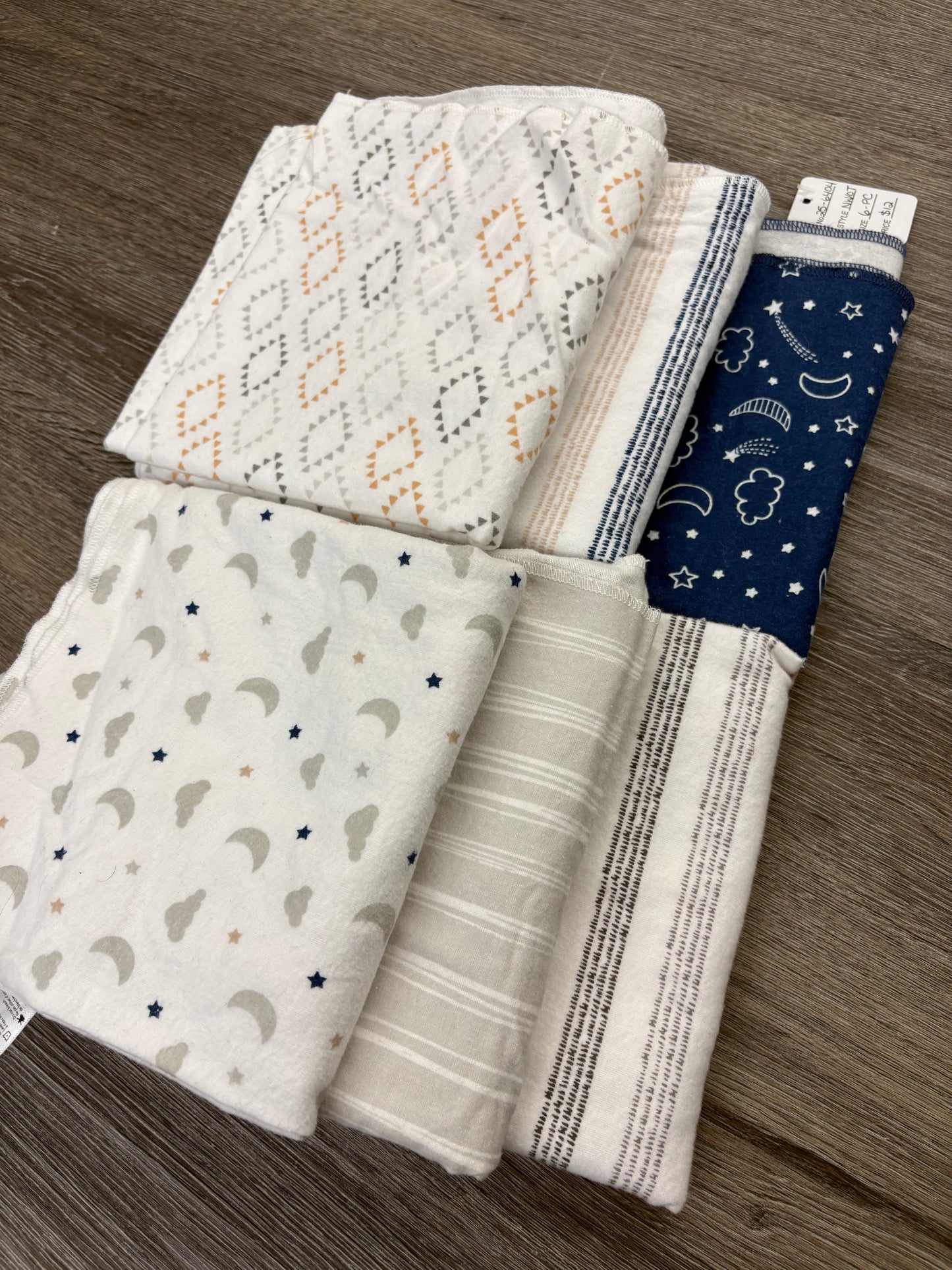 6 Pack “George” Receiving Blankets *NWOT*