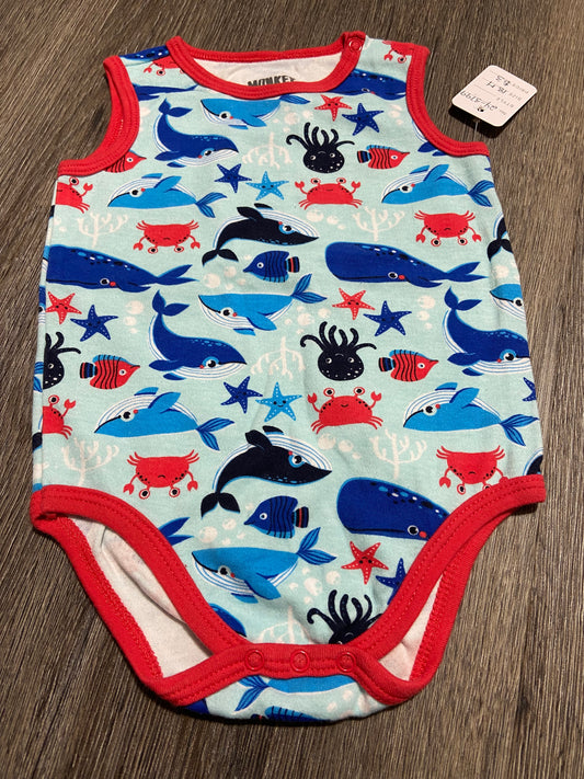 18 M “Monkey Bars” Onesie