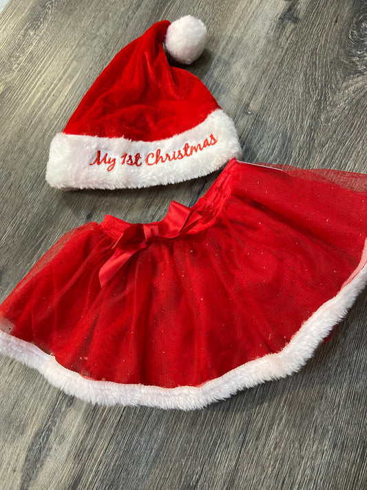 0-12 M Santa Hat and Tutu