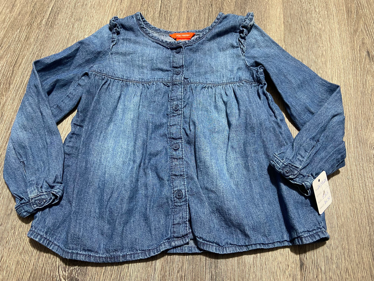 5 Yrs “Joe Fresh” Button Down Top