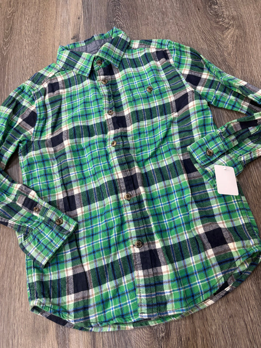 S (5-6) “Gymboree” Flannel Button Down