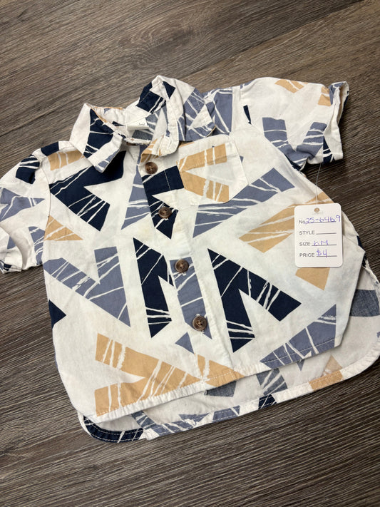 6 M “Pl Baby” Button Down