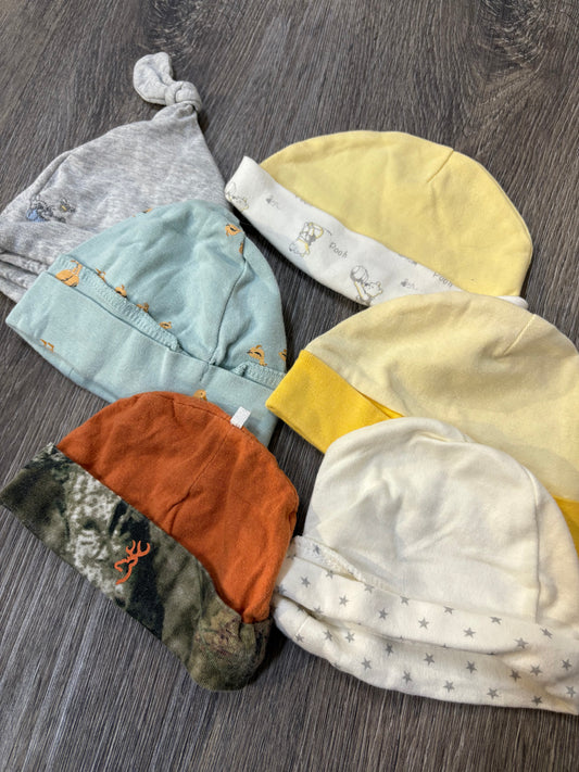 6 PC Assorted Infant Hats