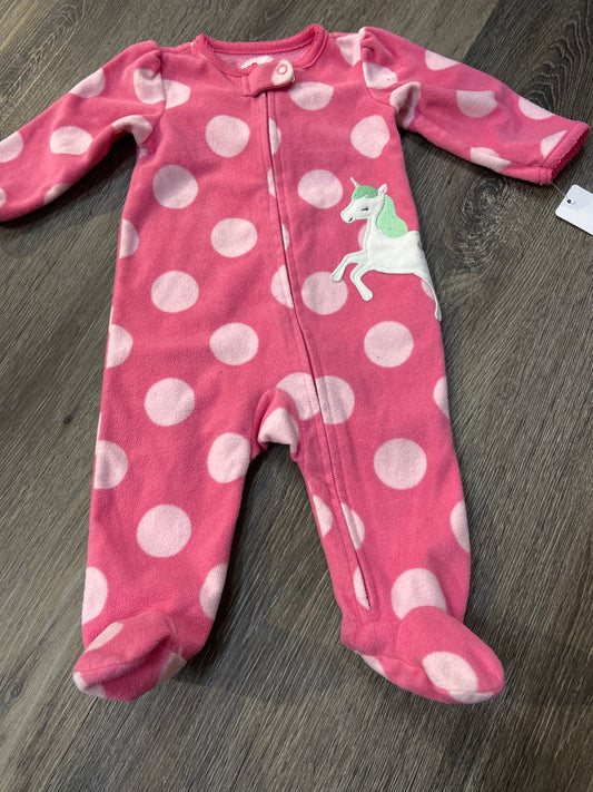 3-6 M “Simple Joys” Fleece Sleeper