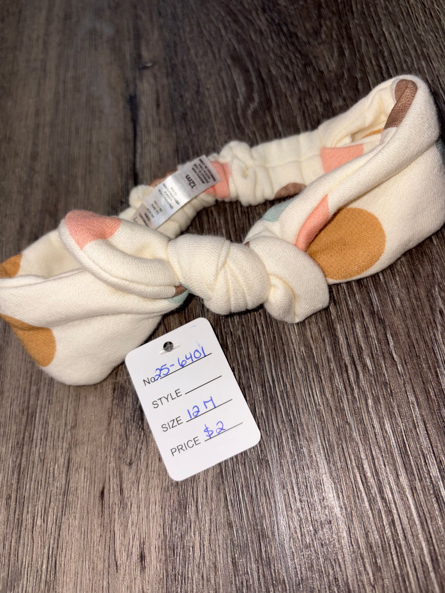12 M “pl baby” Headband