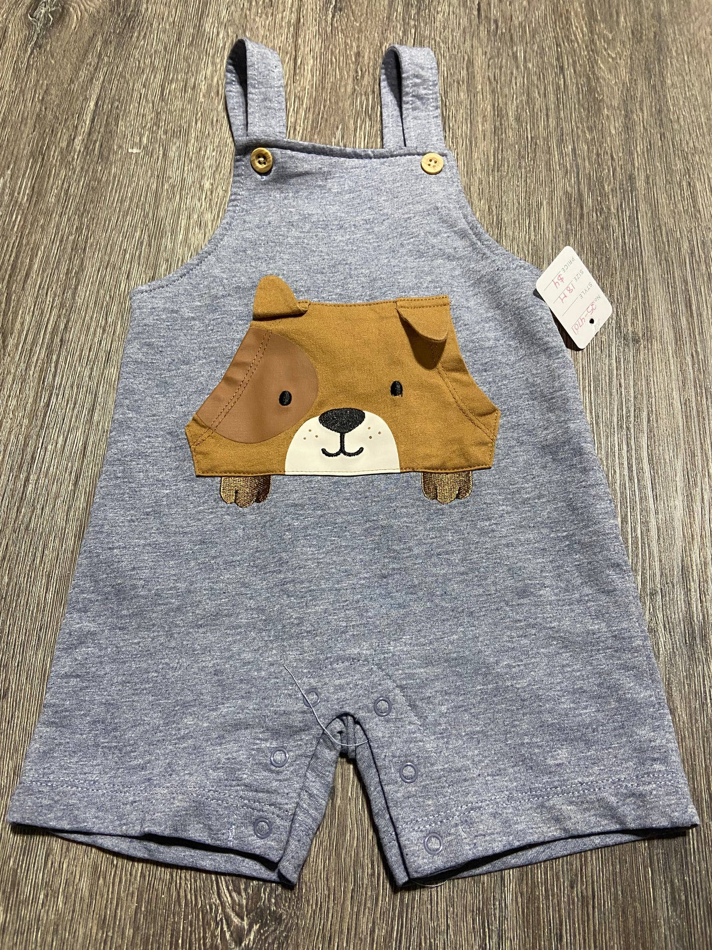 18 M “Pl Baby” Shortalls