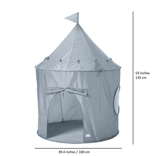 Recycled Fabric Play Tent Castle- Blue