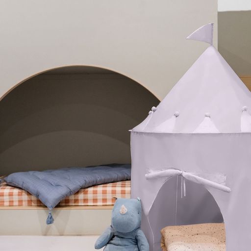 Recycled Fabric Play Tent Castle- Purple Iris