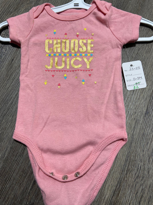 0-3 M "Juicy Couture" Onesie