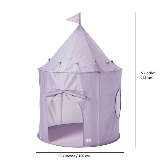 Recycled Fabric Play Tent Castle- Purple Iris