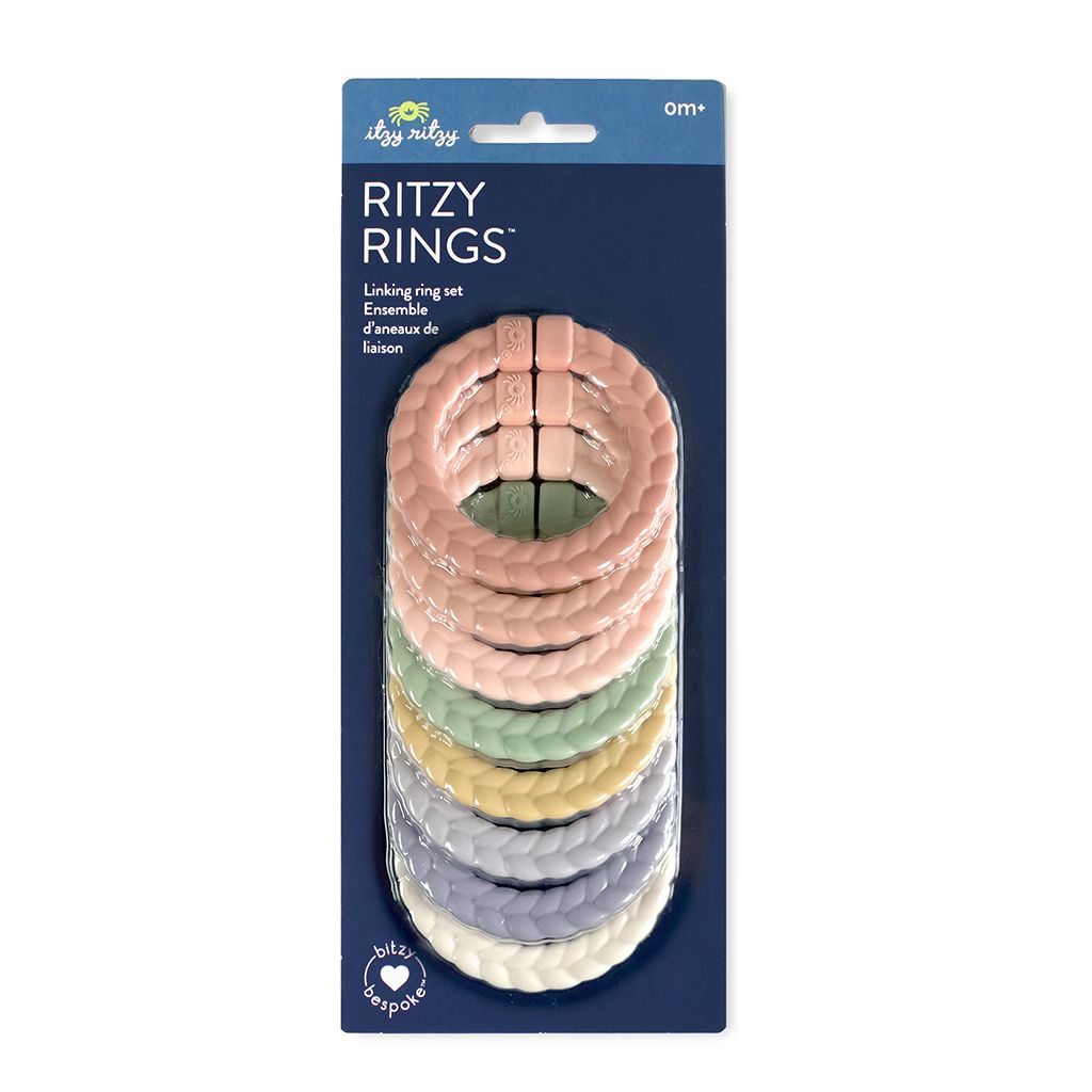 Bitzy Bespoke Itzy Rings Linking Ring Set- Pastel