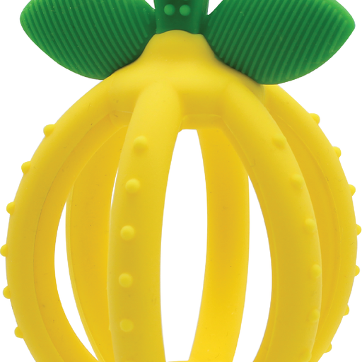 Bitzy Biter Teething Ball Baby Teether- Lemon