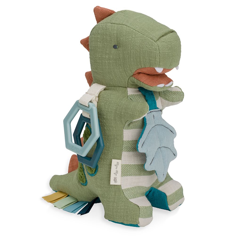 Bitzy Bespoke Link & Love Activity Plush with Teether Toy- DINO