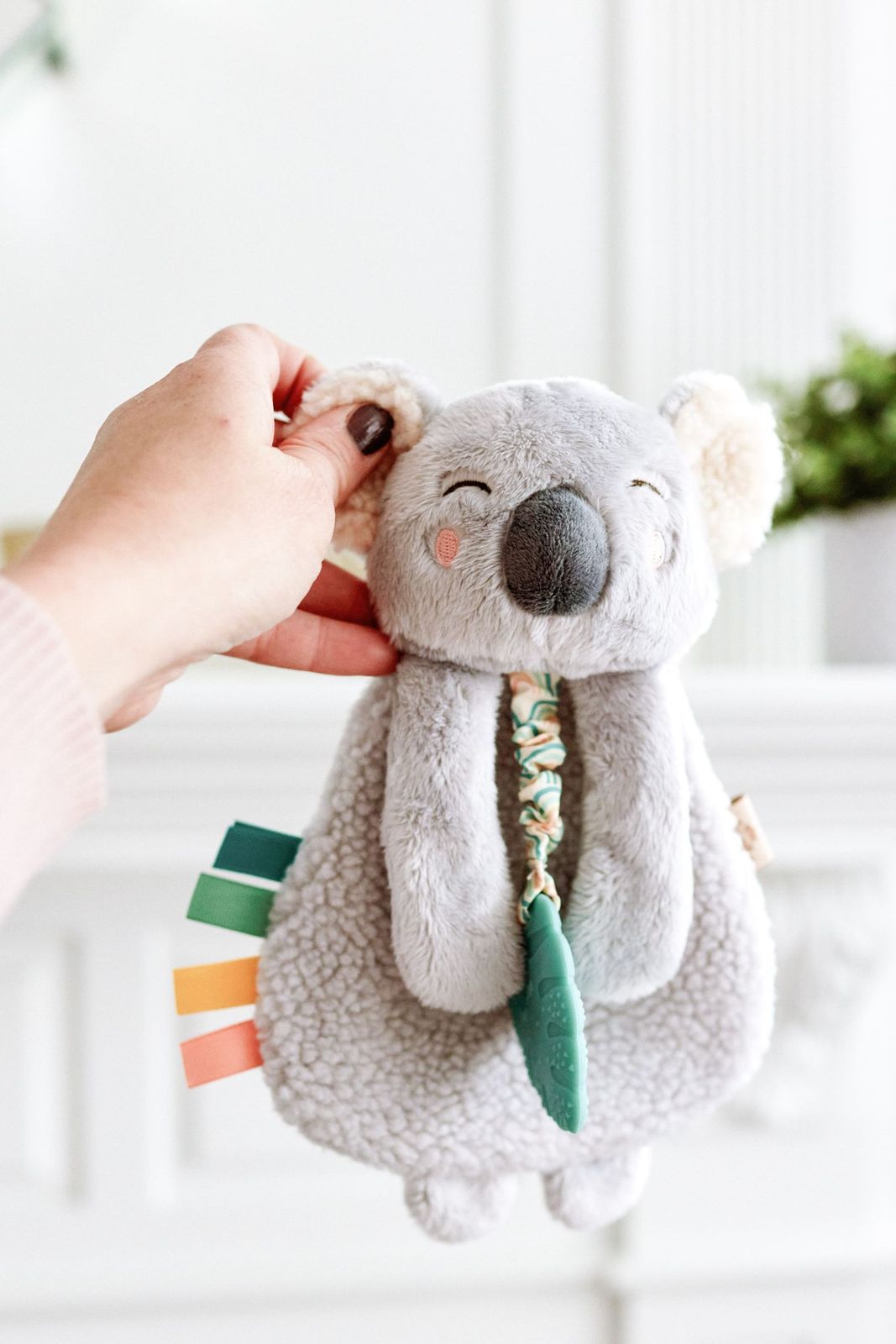 Itzy Friends Itzy Lovey Plush with Silicone Teether Toy- Kayden The Koala