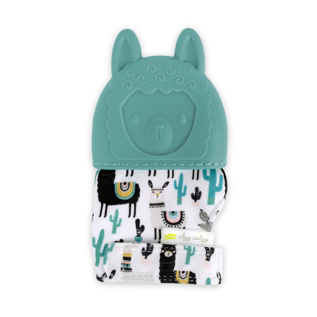 Itzy Mitt Silicone Teething Mitt- Llama