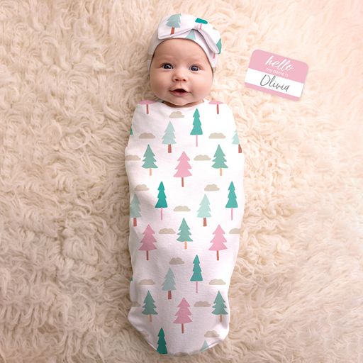 Cutie Cocoon + Hat Set- On Cloud Pine