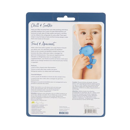 Cutie Coolers Water Filled Teethers (3 Pack)- Dino