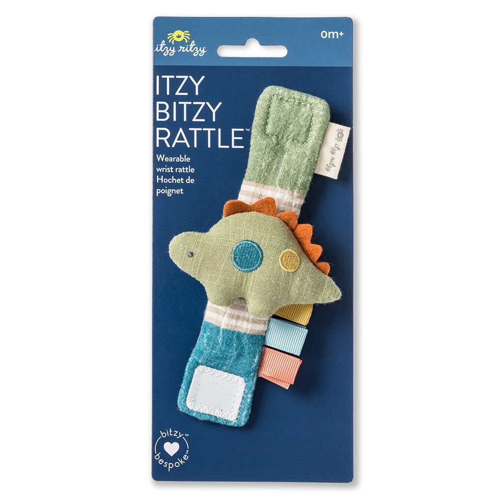 Itzy Bitzy Wrist Rattle Dino