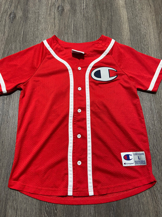 L "Champion" Baseball Jersey *LIKE NEW*